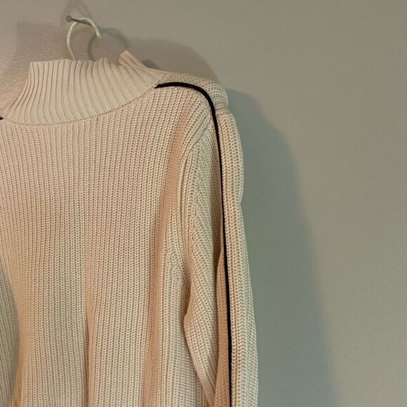 FRENCH CONNECTION Mozart Cotton Mock Neck Relaxed fit Sweater Size Medium NWT - Picture 10 of 14